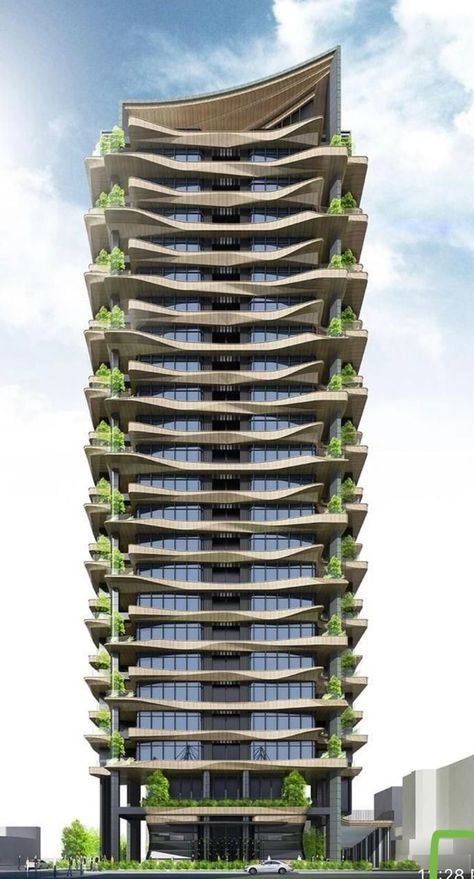 Highrise Buildings Architecture, High Rise Building Facade, High Rise Apartment Architecture, High Rise Building Design, Highrise Apartment, Residential Architecture Apartment, Hotel Design Architecture, Apartments Exterior, Facade Architecture Design