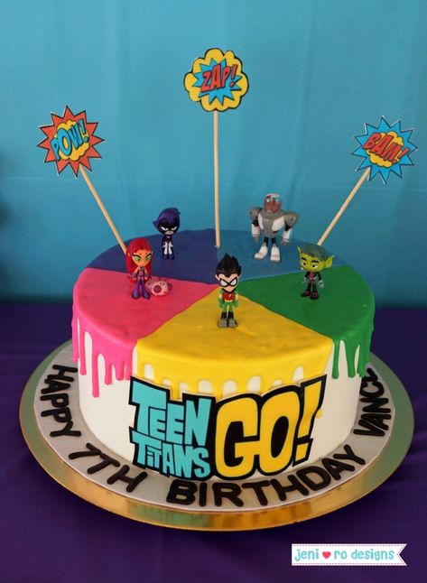 Funny Birthday Cakes For Teens, Titans Birthday Cake, Cakes For Teens, Teen Titans Birthday Party, Fireman Cake, Birthday Wreath, Birthday Cakes For Teens, Funny Birthday Cakes, Teen Titan