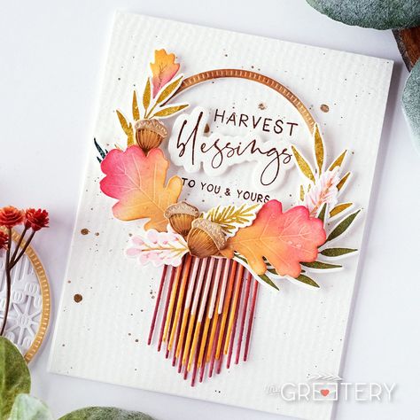 The Greetery Cards, Handmade Thanksgiving Cards, Greetery Cards, The Greetery, Fall Greeting Cards, Autumn Cards, Thankful For You, Thanksgiving Greetings, Beautiful Handmade Cards