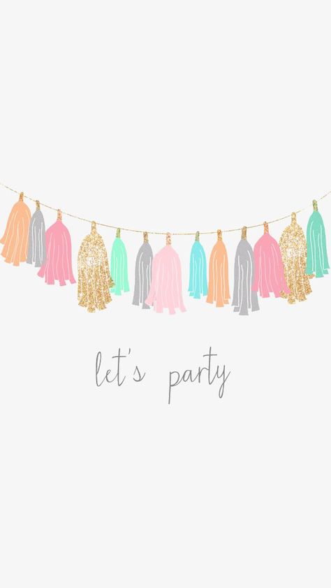 Party Tassel Garland, Party Wallpaper, Gold Wallpaper Iphone, Wallpaper Set, 사진 촬영 포즈, Gold Iphone, Mint Gold, Posh Party, Wallpaper For Your Phone