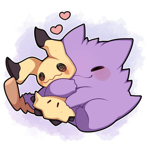 Twitter Pichu Pokemon, Ghost Type Pokemon, Gengar Pokemon, Ghost Pokemon, Ghost Type, Cute Pokemon Pictures, Pokemon Wallpaper, Cute Pokemon Wallpaper, Pokémon Art