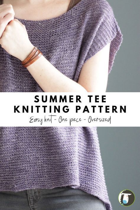 Pin on I'm Hooked! Summer Knitting Patterns, Tees Pattern, Summer Sweaters, Easy Knitting Patterns, How To Purl Knit, Alfredo Sauce, Knitted Top, Summer Knitting, Sweater Knitting Patterns