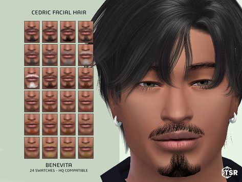 Boys Eyebrows, Beards And Mustaches, Sims 4 Hair Male, Sims 4 Male Clothes, The Sims 4 Skin, The Sims 4 Pc, Men's Facial Hair, Mens Facial Hair Styles, Sims 4 Cc Skin