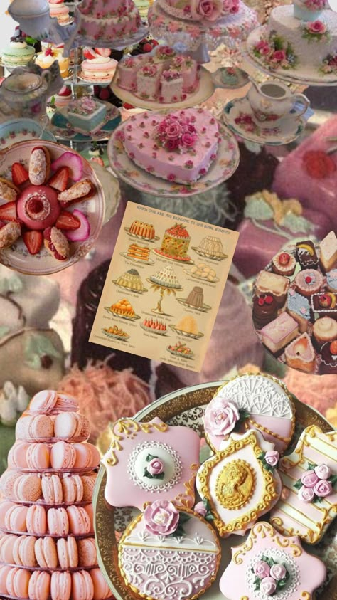 Marie Antoinette Pastries, Rococo Themed Party, Rococo Wedding Theme, Rococo Food, Rococo Birthday Party, Let Them Eat Cake Party, Let Them Eat Cake Aesthetic, Marie Antoinette Birthday Party, Marie Antoinette Party Theme