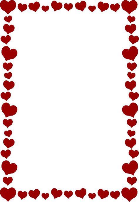 736x1068 Best Free Valentine Clip Art Ideas Heart Clip Free Valentine Clip Art, Trin For Trin Tegning, Valentines Day Border, Valentine Words, Heart Clip Art, Border Templates, Heart Border, Wedding Clip, Heart Printable