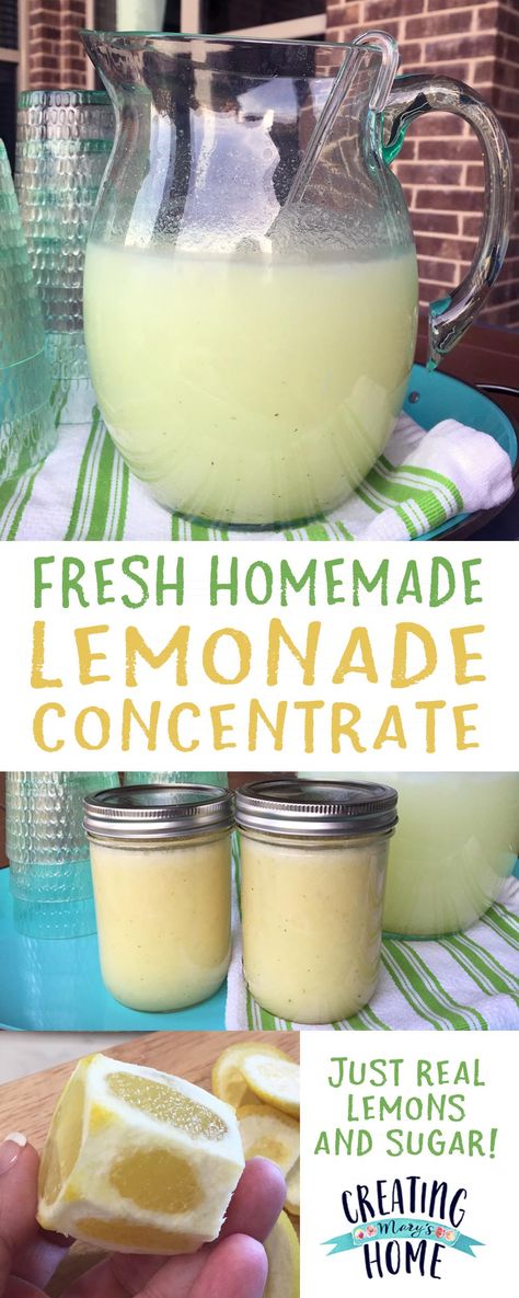 Homemade Lemonade Concentrate, Lemonade Concentrate Recipe, Lemonade Beyonce, The Best Lemonade, Pineapple Lemonade Recipe, Good Lemonade Recipe, Easy Lemonade Recipe, Vitamix Smoothies, Homemade Strawberry Lemonade