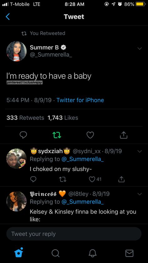 I’m ready to have a baby. — follow @xclusivejay for pins that’ll change your life! 💘 - #twitter #facts #relatable #funny 😂 I Want A Daughter Tweets, My Babydaddy Twitter Quotes, Baby Fever Tweets, I Want A Baby Quotes, Goodnight Twitter Quotes, Babydaddy Twitter Quotes, Baby Fever Quotes, Fever Quotes, Loyal Quotes