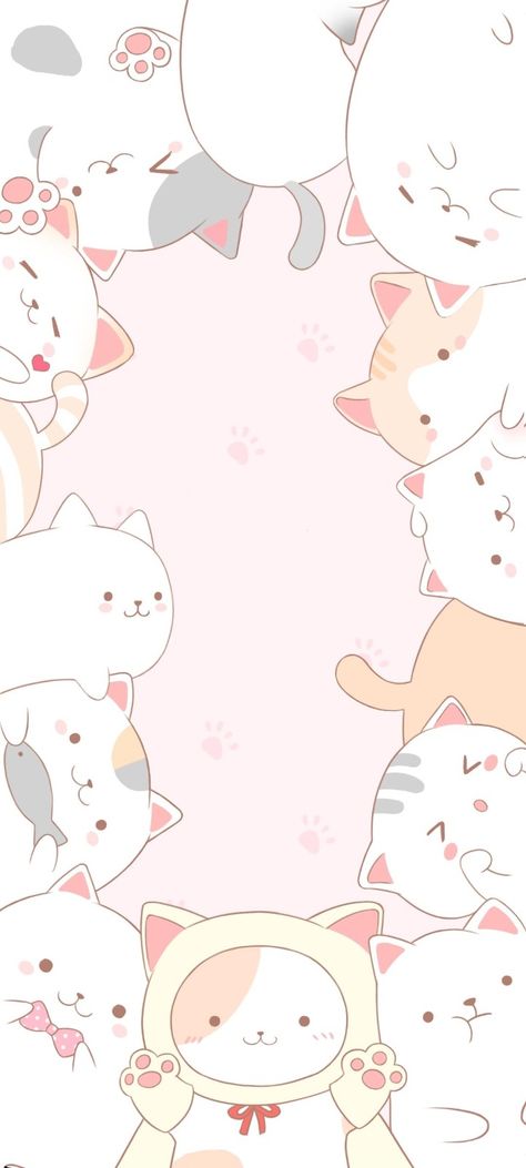 Cute Cat Pattern Wallpaper, Cute Cat Wallpaper Cartoon Pink, Pink Cat Wallpaper Iphone, Pink Cat Background, Pink Kitten Wallpaper, Cat Pink Wallpaper, Kawaii Cat Wallpaper, Pink Cat Wallpaper, Cute Kitty Wallpaper