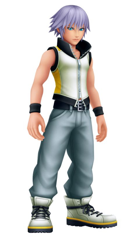 Riku is the deuteragonist of the Kingdom Hearts series. He is a Keyblade master that has the power of light Darkness, and is always ready to sacrifice himself to protect his friends. Riku is usually depicted as being stronger than Sora in Kingdom Hearts fanart, and is the second most popular character for cosplay, after Sora. Riku's name is derived from the Japanese word for "land". During the events of Birth by Sleep, Riku was a five year old boy who lived on Destiny Islands, along with... Dream Drop Distance, Monster High Boys, Roxas Kingdom Hearts, Sora And Kairi, Riku Kingdom Hearts, Kingdom Hearts Characters, Giant Bomb, Kingdom Hearts Fanart, Sora Kingdom Hearts