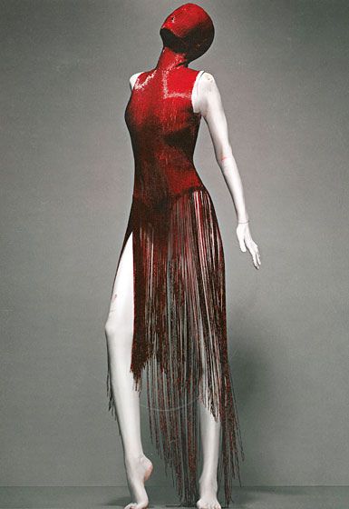 Dress, "Joan" Fall 1998 - "Alexander-McQueen: Savage Beauty" at the Met by Winter Phoenix, via Flickr Beauty Exhibition, Alexander Mcqueen Savage Beauty, Cl Fashion, Savage Beauty, Mcqueen Fashion, Firebird, Dark Fashion, Look Chic, Costume Design