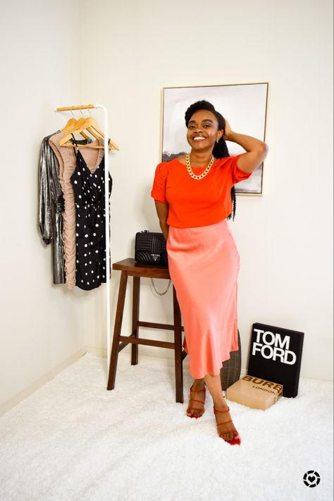 Scored this coral satin skirt on Amazon. I’m rocking a size small. It’s available in 12 colors. Use the link to shop directly from Liketoknow.it. Satin Midi Skirt, Fashion Outfit Ideas, Satin Skirt, Summer Fashion Outfits, Amazon Fashion, Daily Fashion, Fashion Outfit, Midi Skirt, Dresses For Work