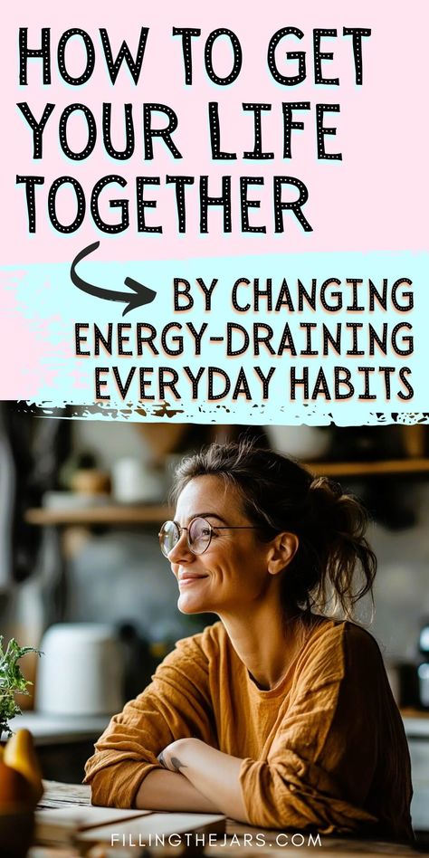 If you're struggling to get your life together, energy draining habits might be the reason why. This post offers practical ways to have more energy and increase motivation by tackling everyday habits that drain your energy. Learn how personal growth, self care activities, and mindfulness techniques can help you manage your energy better and feel more mentally energized. Make small changes today for big results in your mental energy and overall well-being. Ways To Have More Energy, Ways To Get More Energy, How To Feel More Energized, How To Have More Energy, How To Get More Energy, Energy Givers, Get More Energy, Increase Motivation, Energy Drain