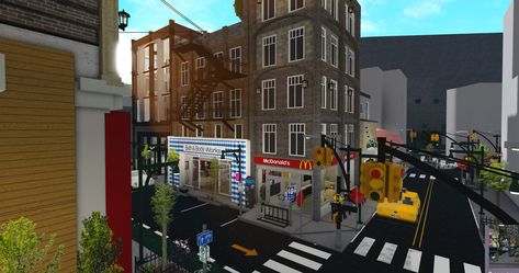 Bloxburg Town Colour Scheme, Bloxburg Night Club, Bloxburg City Buildings Idea, Bloxburg City Shops, Bloxburg City Ideas Layout Large Plot, Bloxburg New York City Layout, Nyc Bloxburg Town Layout, City Decals Bloxburg, Bloxburg New York