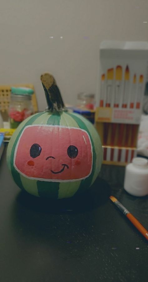 Cocomelon Painting ideas for toddlers DIY Halloween Ideas Fall Ideas Cocomelon Pumpkin Carving, Cocomelon Painting, Pumpkin Painting Ideas Kids, Cocomelon Pumpkin, Trolls Pumpkin, Painting Ideas For Toddlers, Diy Pumpkin Painting, Disney Pumpkin Painting, Fall Creations