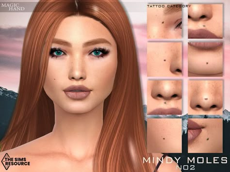 Facial Mole, Hangover Drink, Small Face Tattoos, Mole Tattoo, Moles On Face, Red Moles, Sims 4 Tattoos, Skin Moles, Beauty Marks