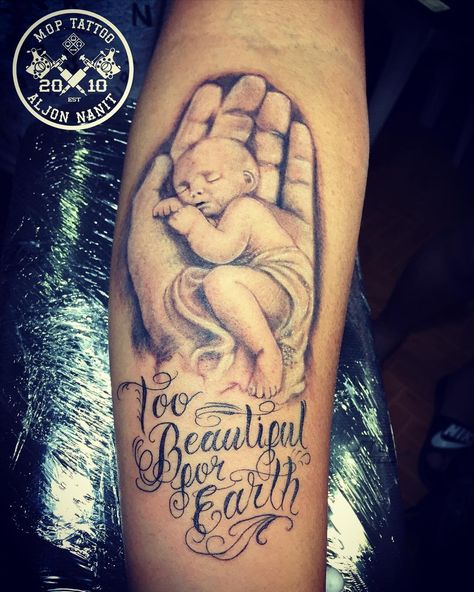 Mum And Daughter Tattoo, Angel Baby Quotes, Baby Memorial Tattoos, Memorial Tattoo Quotes, Rip Tattoo, Family Tattoo Designs, Sibling Tattoos, Memorial Tattoo, Amazon Kitchen Gadgets