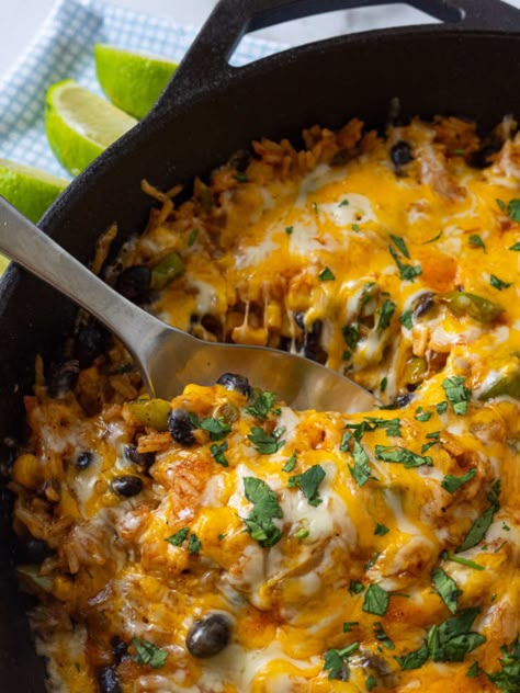 Cheesy Enchilada Rice Skillet – 12 Tomatoes Recipes For Dinner Mexican, Enchilada Rice Skillet, Dinner Ideas Mexican, Dinner Main Dishes, Enchilada Rice, Mexican Chicken And Rice, Cheesy Enchiladas, 12 Tomatoes Recipes, Rice Skillet