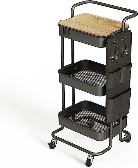 Ikea Desk Hack, Craft Cart, Organization Cart, Tray Storage, Rolling Cart, Utility Cart, Storage Cart, Ikea Pax, Metal Trays