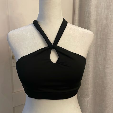 Nwt Black Bathing Suit Top, Size Small. Removable Padding. Comes From A Smoke Free Home. Gothic Swimsuit, Black Zip Up Hoodies, Normal Outfits, Drawing Outfits, Black Bathing Suit Top, Yellow Bathing Suit, Black Bathing Suit, Black Bathing Suits, Tankini Swimsuit Top