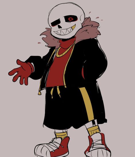 Sans Underfell Fanart, Underfell Sans Pfp, Undertale Skeleton Oc Base, Underfell Sans Fanart, Underfell Fanart, Fell Sans Fanart, How To Draw Sans, Fell Sans, Underfell Sans