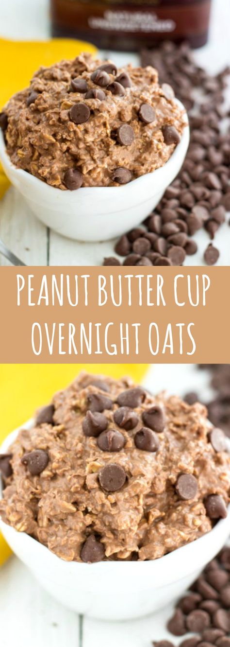 The Best Overnight Oats, Best Overnight Oats, Peanut Butter Overnight Oats, Overnight Oatmeal, Peanut Butter Cup, Overnight Oats Recipe, Oats Recipes, Oatmeal Recipes, Breakfast Smoothie