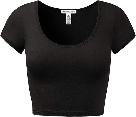 Scoop Neck Crop Top, Millennials Fashion, Without Bra, Cotton Crop Top, Wear Crop Top, Flattering Tops, Short Sleeve Tops, Scoop Neck Top, Short Sleeve Cropped Top