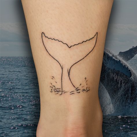 Tiny Sea Life Tattoo, Henna Tattoo Sea Animals, Sea Animal Tattoos Simple, Whale Tail Tattoo Simple, Whale Fin Tattoo, Sea Animal Tattoos For Women, Whale Tale Tattoo, Sealife Tattoos, Whale Tail Tattoo