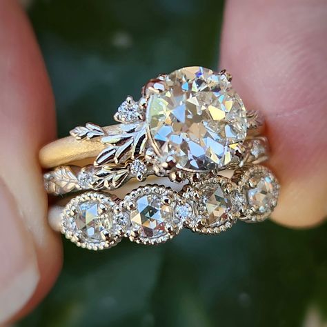 Mixed metals Mixed Metal Wedding, Mixed Metals Wedding, Metal Wedding, Mixed Metals, Gold And Silver, Dream Wedding, Engagement Rings, Silver, Gold