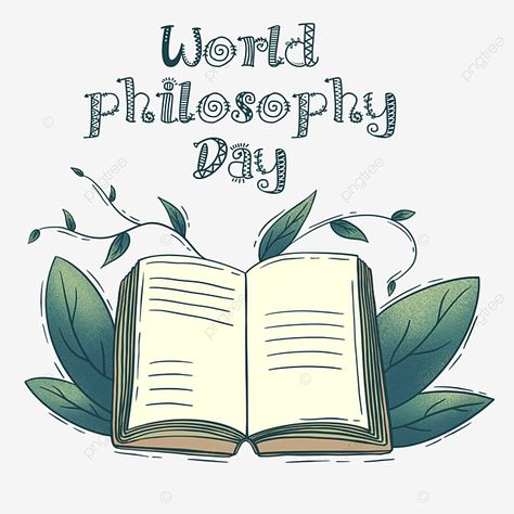 World Philosophy Day, Roman Words, Book Clipart, Roman Calendar, Book Png, Green World, World Water Day, Water Day, National Days