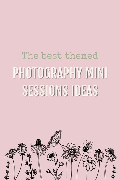 Photography Themes Ideas, Fall Mini Sessions Template, Seasonal Mini Sessions, Unique Mini Photoshoot Ideas, Mini Photoshoot Setup, Photography Mini Sessions Themes, Photographer Mini Session Ideas, January Mini Session Ideas, Photo Themes Ideas