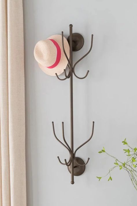 Hat Holder, Coat Stand, Hook Rack, Hat Hooks, Hook Wall, Coat Rack Wall, Pewter Metal, Hat Rack, Coat Stands