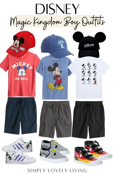 Kids Epcot Outfit, Boys Disney World Outfits, Disney Dad Outfits, Sibling Disney Outfits, Mens Disney Outfit Ideas, Disney Outfits For Boys, Magic Kingdom Family Outfits, Men’s Disney Outfit, Disneyland Outfits Men