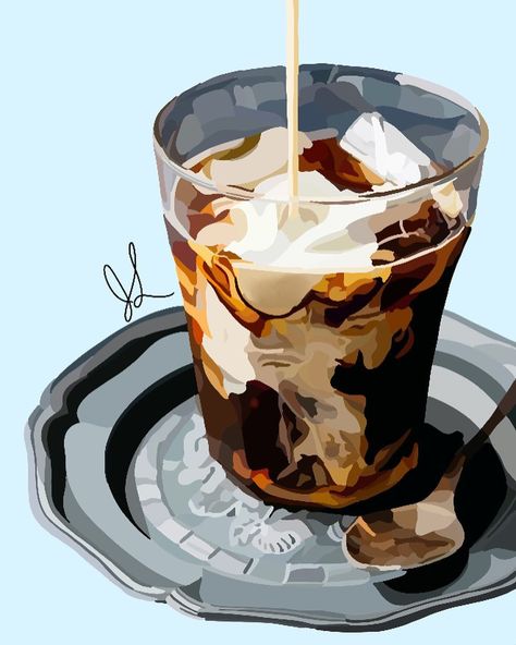 @jlcreationz shared a photo on Instagram: “Obsessed with iced coffee so I just had to draw it!🤩 reference photo from @pinterest #icedcoffee #pinterest #coffee #icedcoffeeaddict…” • Jul 1, 2020 at 11:15pm UTC Coffee Clipart, Coffee Drawing, Watercolor Clip Art, Coffee Painting, Coffee Theme, Printable Image, Food Illustrations, Coffee Art, Coffee Addict