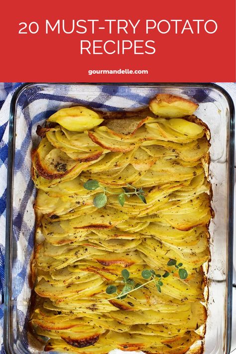 Looking for new ways to cook potatoes? Check out these 20 amazing potato recipes that are perfect for dinner or a cozy meal. From classic mashed potatoes to crispy roasted spuds, you'll learn the best tips for how to cook potatoes perfectly every time. Whether you're making potato salads, soups, or trying your hand at delicious baked potatoes with unique toppings, there’s a recipe here for everyone. Discover delightful treatments for this versatile vegetable that will have your family asking for seconds! Things To Do With Potatoes Recipes, Potato Reset Recipes, Different Ways To Cook Potatoes, Unique Potato Recipes, Ways To Cook Potatoes, Russet Potato Recipes, Making Potato Salad, Vegetable Dishes Recipes, Classic Mashed Potatoes