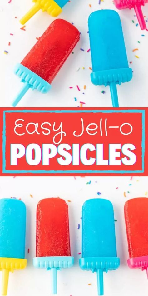 Jello Popsicles, Popcicles Recipes, Popsicle Recipe For Kids, Summer Popsicle Recipes, Fruit Popsicle Recipes, Easy Popsicle Recipes, Homemade Fruit Popsicles, Diy Popsicles, Frozen Popsicles