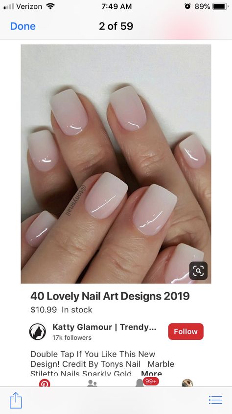 Unghie Sfumate, Bride Nails, Neutral Nails, Dipped Nails, Nails And Makeup, Skin Nails, Short Acrylic Nails, Perfect Nails, Cute Acrylic Nails