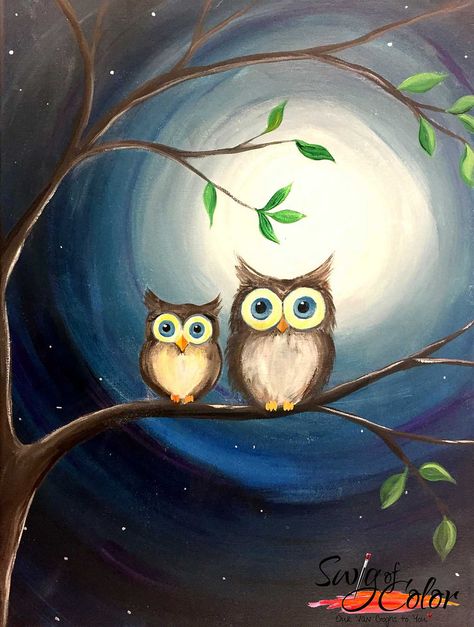 Explore Swig of Color's photos on Flickr. Swig of Color has uploaded 116 photos to Flickr. Owl Canvas Painting, Owl Artwork, Owl Canvas, Owls Drawing, Easy Canvas Painting, Seni Cat Air, 수채화 그림, Owl Painting, Beginner Painting