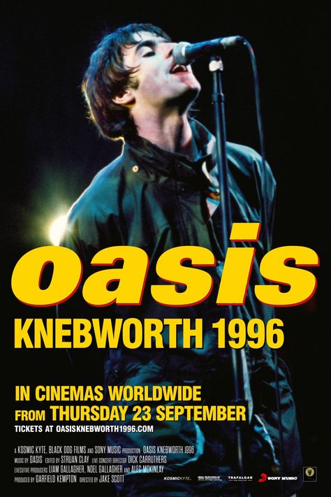 Knebworth 1996, Oasis Knebworth, Jake Scott, Oasis Logo, Oasis Album, Dog Films, Oasis Band, Liam And Noel, Look Back In Anger