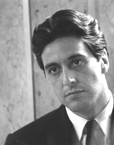 The Godfather - Michael Corleone - Al Pacino Young Al Pacino, Michael Corleone, Don Corleone, Godfather Movie, Don Draper, Tony Montana, Joseph Morgan, Al Pacino, Robert Downey Jr