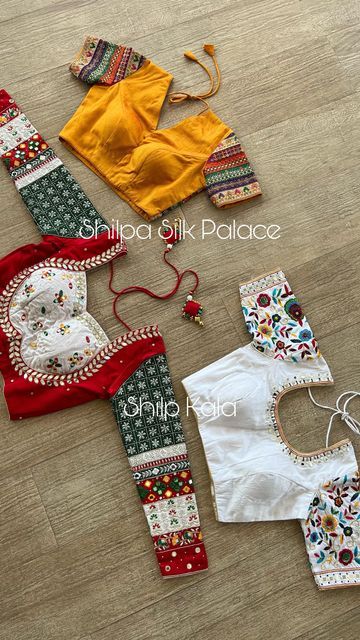 Hand Wark Blause Design, Rabari Work Blouse, Rajwadi Blouse Pattern, Gamthi Blouse Designs, Princess Cut Blouse Design, Brocade Blouse Designs, Choli Blouse Design, Handwork Blouse, Long Blouse Designs