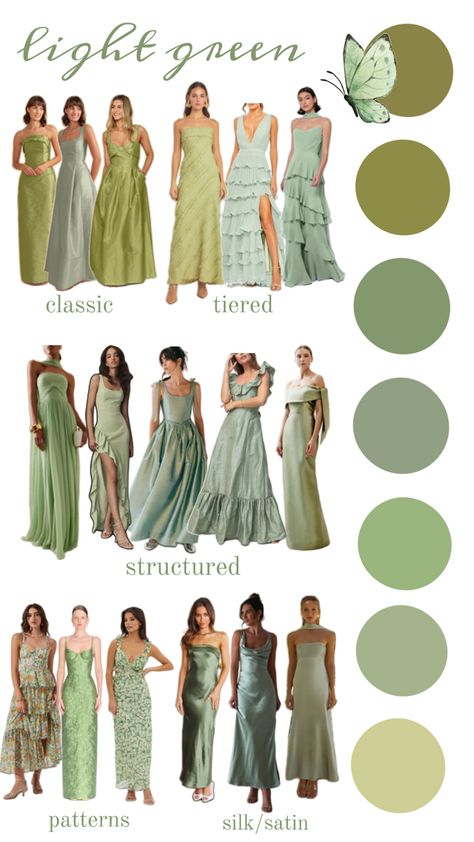 Multi Green Bridesmaid Dresses, Sage Bridesmaid Dresses Mismatched, Different Shades Of Green Bridesmaids, Mismatched Bridesmaid Dresses Green, Mixed Green Bridesmaid Dresses, Green Mismatched Bridesmaid Dresses, Green Bridesmaid Dresses Mismatched, Bridal Party Mismatched, Mismatched Green Bridesmaid Dresses