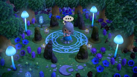 Fairy Island, Summoning Circle, Witch Core, Magic Land, Animal Crossing Characters, Goth Fairy, Fantasy Island, New Animal Crossing, Fantasy Theme