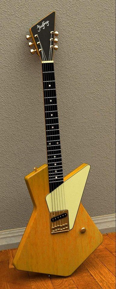 Les Godfrey Lesplaurer Offset Guitar, Guitar Unique, Weird Guitars, Unique Instruments, Guitar Shapes, Surf Guitar, Guitar Bodies, Guitar Inlay, Guitar Designs