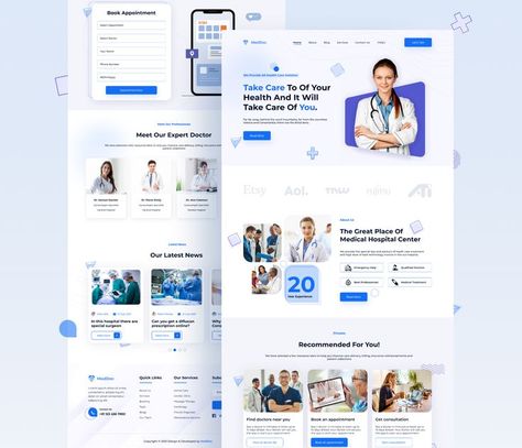 Hospital Website, Healthcare Website, Website Ui Design, Medical Website, Medical Website Design, Heath Care, Ui Design Website, Staffing Agency, Health Technology