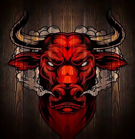 Angry Bull Wallpaper, Bulls Logo Wallpaper, Goku Workout, Chicago Bears Wallpaper, Nba Logos, Wing Tattoo Men, Wild Bull, Bulls Wallpaper, Michael Jordan Art