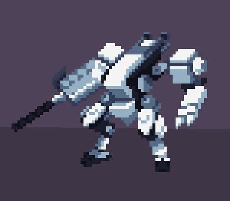 Pixel Robot, Pixel Items, Combat Robot, Military Robot, Mechanical Art, Pixel Art Characters, Pixel Art Games, Pixel Games, Pixel Art Design