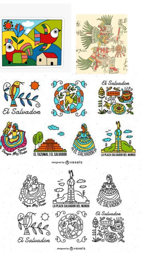 El Salvador Art, El Salvador Culture, Bicep And Tricep Workout, Recuerdos Primera Comunion Ideas, Hispanic Culture, Hispanic Heritage Month, Chicano Art, Hispanic Heritage, School Tattoo