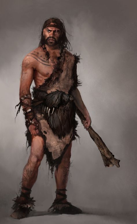 Fantasy Reference, Cro Magnon, Far Cry Primal, Prehistoric Man, Dark Sun, Fantasy Worlds, Far Cry, Male Characters, Digital Paintings