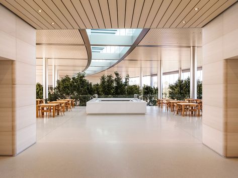 Apple Headquarters, Apple Office, Apple Park, Central Building, Interior Simple, Norman Foster, Interior Minimalista, Wallpaper Magazine, Parking Design