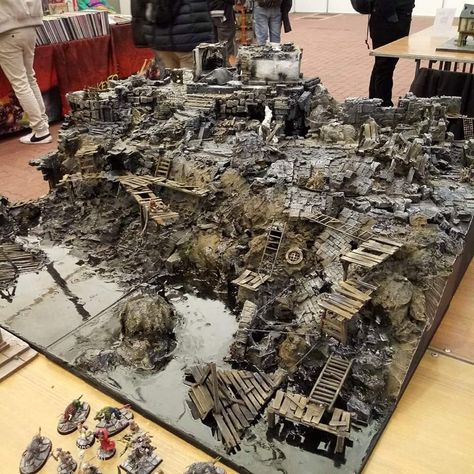 40k Tabletop Terrain, Warhammer Board 40k Terrain, Warhammer 40k Table, Warhammer 40k Terrain Game Tables, Warhammer 40k Diorama, Dnd Diorama, 40k Table, Warhammer Board, 40k Diorama